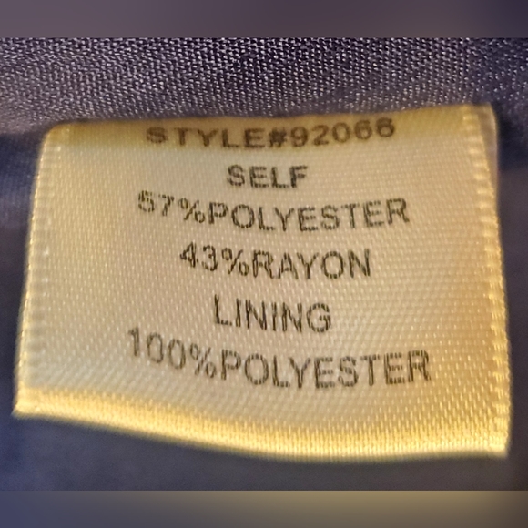 Skies Are Blue Woven Dots Dress Navy White Texture WOM SZ8 Zip Back Waist Accent - Picture 15 of 15